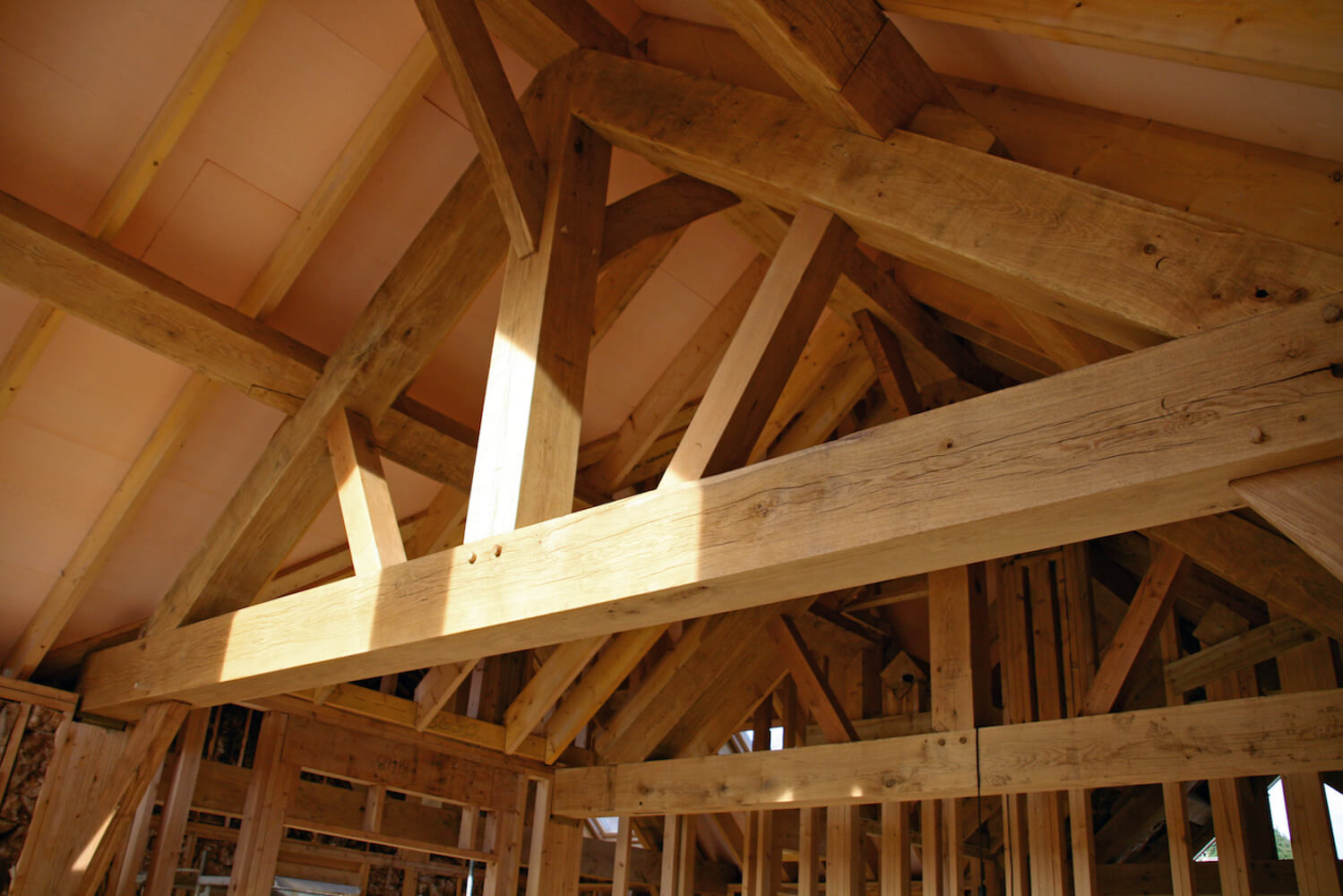 Larch Oak during contruction